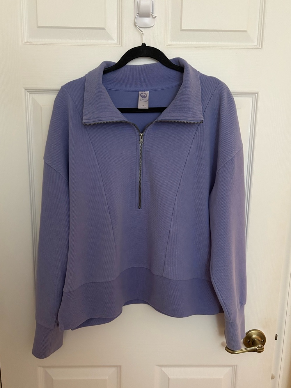 Te Verde Lavender Half-Zip Pullover Sweatshirt